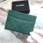 Chanel Caviar Leather Classic Card Holder A31510 Green
