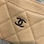 Chanel Caviar Leather Classic Card Holder A31510 Apricot