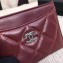 Chanel Lambskin Classic Card Holder A31510 Burgundy
