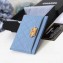 Chanel Caviar Leather Boy Card Holder A84431 Denim Blue