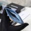 Chanel Caviar Leather Boy Card Holder A84431 Denim Blue