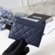 Chanel Caviar Leather Boy Card Holder A84431 Navy Blue