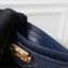 Chanel Caviar Leather Boy Card Holder A84431 Navy Blue
