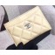 Chanel Lambskin Classic Card Holder A31510 Beige