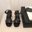 Valentino Heel 8.5cm Wedge Sandals Black With Studs 2019