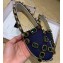 Gucci Canvas Espadrilles Blue with Crystals 573025 2019