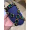 Gucci Canvas Espadrilles Blue with Crystals 573025 2019