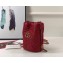 Gucci GG Marmont Double G Mini Bucket Bag 575163 Red 2019