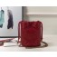 Gucci GG Marmont Double G Mini Bucket Bag 575163 Red 2019
