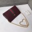 Gucci Structured Shape Web Ophidia Small Shoulder Bag 503877 Leather Burgundy 2019