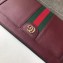 Gucci Structured Shape Web Ophidia Small Shoulder Bag 503877 Leather Burgundy 2019