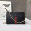 Gucci Structured Shape Web Ophidia Small Shoulder Bag 503877 Leather Black 2019