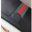 Gucci Structured Shape Web Ophidia Small Shoulder Bag 503877 Leather Black 2019