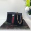 Gucci Structured Shape Web Ophidia Small Shoulder Bag 503877 Suede Black 2019