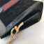 Gucci Structured Shape Web Ophidia Small Shoulder Bag 503877 Suede Black 2019