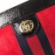 Gucci Structured Shape Web Ophidia Small Shoulder Bag 503877 Suede Red 2019