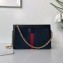Gucci Structured Shape Web Ophidia Small Shoulder Bag 503877 Suede Dragon Embroidered 2019