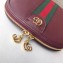 Gucci Web Ophidia Small Shoulder Bag 499621 Leather Burgundy 2019