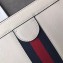 Gucci Structured Shape Web Ophidia Small Shoulder Bag 503877 Leather White 2019