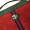 Gucci Vintage Web Rajah Maxi Tote Bag 537218 Suede Orange 2019