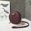 Gucci Web Ophidia Mini Round Shoulder Bag 550618 Leather Burgundy 2019