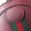 Gucci Web Ophidia Mini Round Shoulder Bag 550618 Leather Burgundy 2019