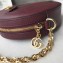 Gucci Web Ophidia Mini Round Shoulder Bag 550618 Leather Burgundy 2019