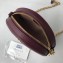 Gucci Web Ophidia Mini Round Shoulder Bag 550618 Leather Burgundy 2019