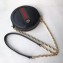 Gucci Web Ophidia Mini Round Shoulder Bag 550618 Leather Black 2019