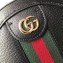 Gucci Web Ophidia Mini Round Shoulder Bag 550618 Leather Black 2019