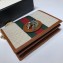 Gucci Vintage Web Rajah Chain Card Case Wallet 573790 Canvas Beige 2019