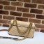 Gucci GG Marmont Raffia Small Shoulder Bag 443497 Beige/Gray 2019