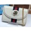 Gucci Vintage Web Rajah Chain Mini Bag 573797 Leather White 2019