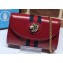 Gucci Vintage Web Rajah Chain Mini Bag 573797 Leather Red 2019