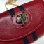 Gucci Vintage Web Rajah Chain Mini Bag 573797 Leather Red 2019