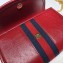 Gucci Vintage Web Rajah Chain Mini Bag 573797 Leather Red 2019
