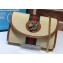 Gucci Vintage Web Rajah Chain Mini Bag 573797 Canvas Beige 2019