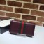 Gucci Web Ophidia Continental Wallet 523153 Leather Burgundy 2019