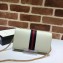 Gucci Web Ophidia GG Chain Wallet 546592 Leather White 2019