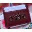 Gucci Zumi Grainy Leather Card Case 570679 Burgundy 2019