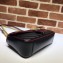 Gucci Diagonal GG Marmont Small Shoulder Bag 443497 Black 2019