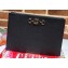 Gucci Zumi Grainy Leather Pouch Clutch Bag 570728 Black 2019