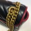 Gucci Diagonal GG Marmont Small Shoulder Bag 443497 Black 2019