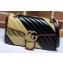 Gucci Diagonal GG Marmont Small Shoulder Bag 443497 Beige/Black 2019