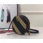 Gucci Diagonal GG Marmont Mini Round Shoulder Bag 550154 Beige/Black 2019