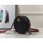 Gucci Diagonal GG Marmont Mini Round Shoulder Bag 550154 Black 2019