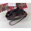 Gucci Diagonal GG Marmont Mini Round Shoulder Bag 550154 Black 2019