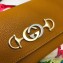 Gucci Zumi Grainy Leather Continental Wallet 573612 Yellow 2019