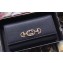 Gucci Zumi Grainy Leather Continental Wallet 573612 Black 2019