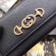 Gucci Zumi Grainy Leather Continental Wallet 573612 Black 2019